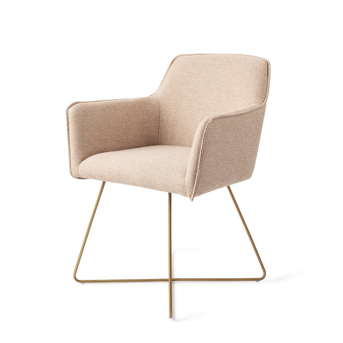 Jesper Home Hofu Chaise de salle à manger Croix Or