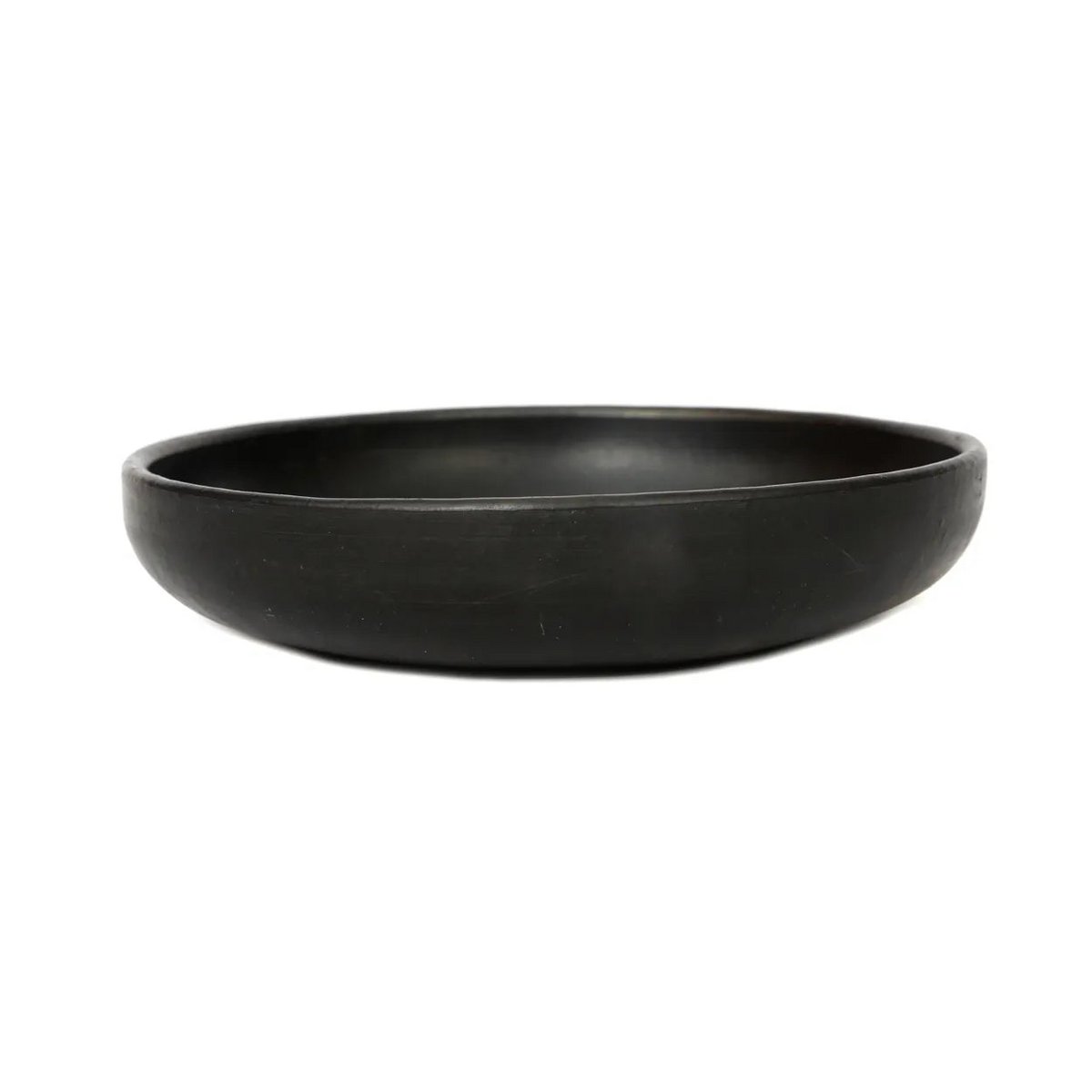 Assiette Creuse Brûlée - Noir - M