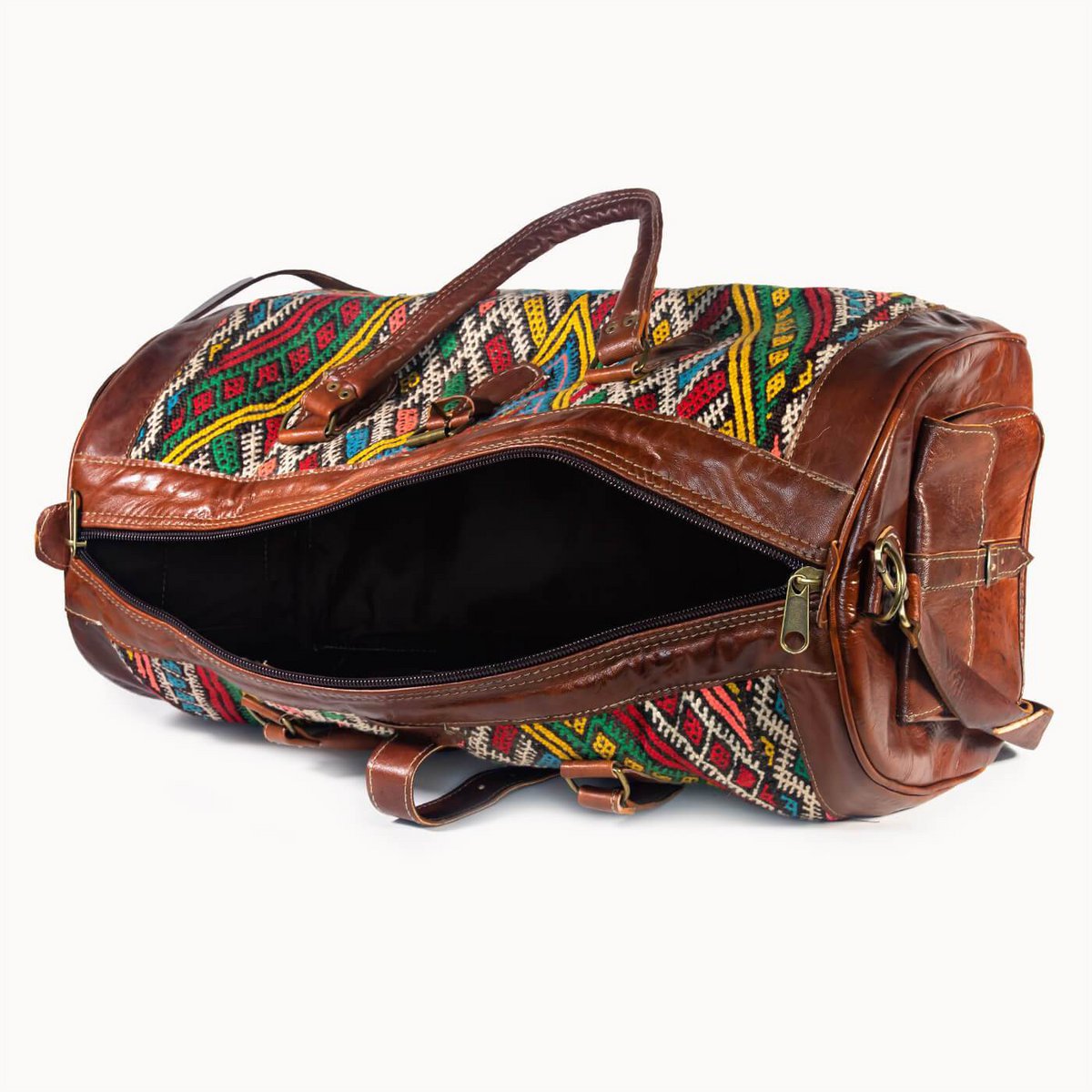 Sac en cuir 'Kilim X'