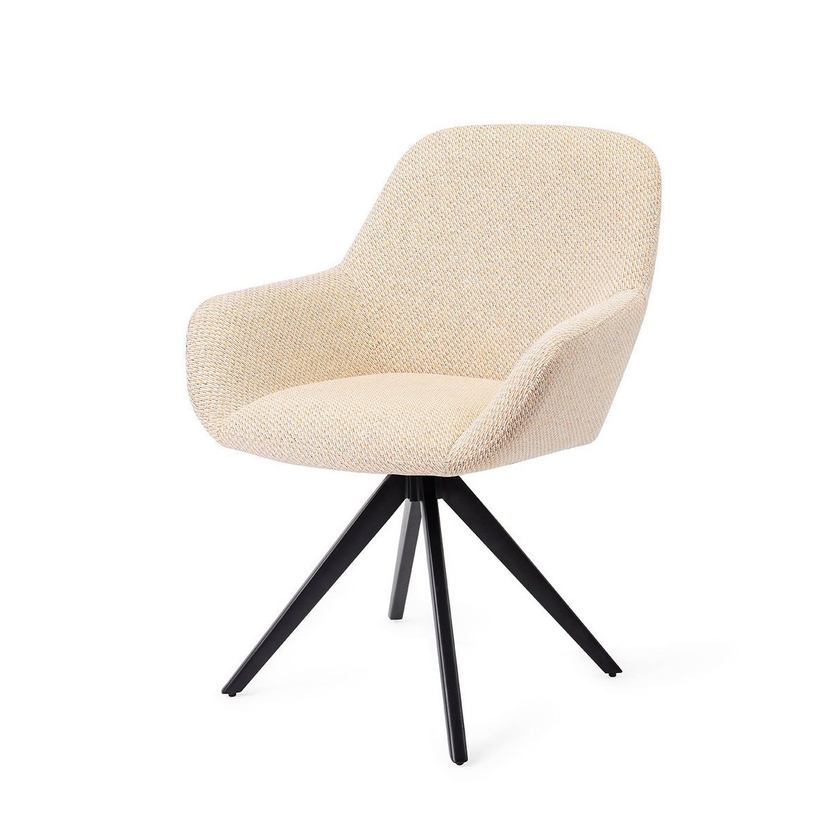 Jesper Home Kushi Chaise de Salle à Manger Tourner Noir