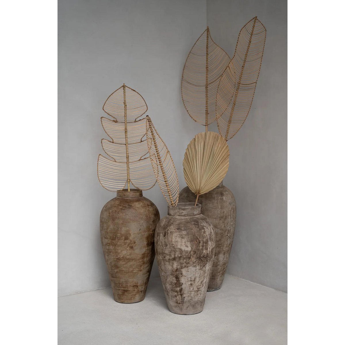 Le Monstera en Rotin - Naturel