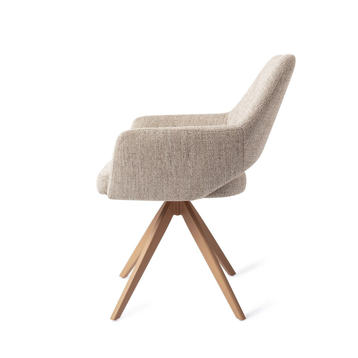 Jesper Home Yanai Chaise de salle à manger Turn Peach