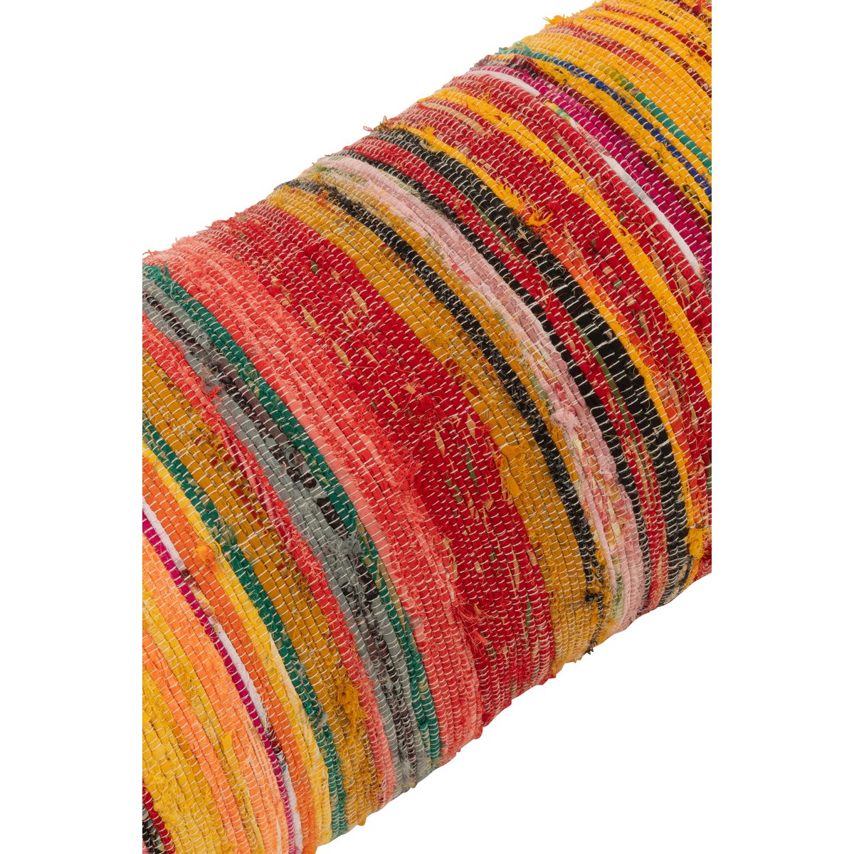 J-Line Coussin Traversin Chindi Mélange Coton/Polyester