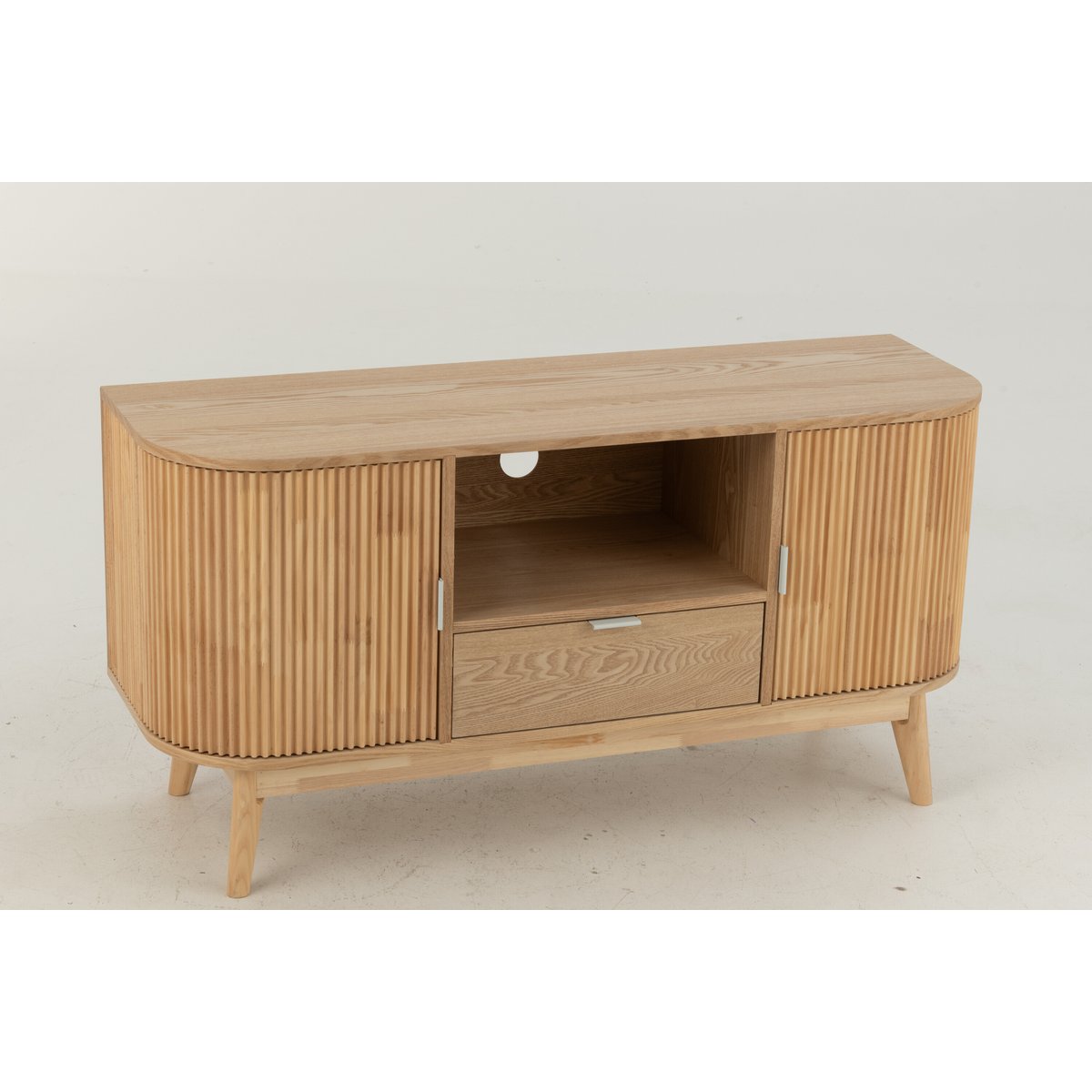 Armoire en j-line ronde mdf / denenhout naturel small