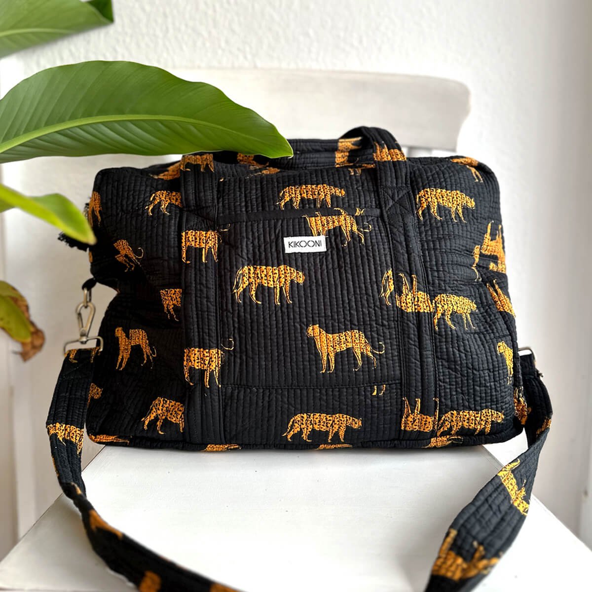 Grand sac de voyage "Léopard noir"