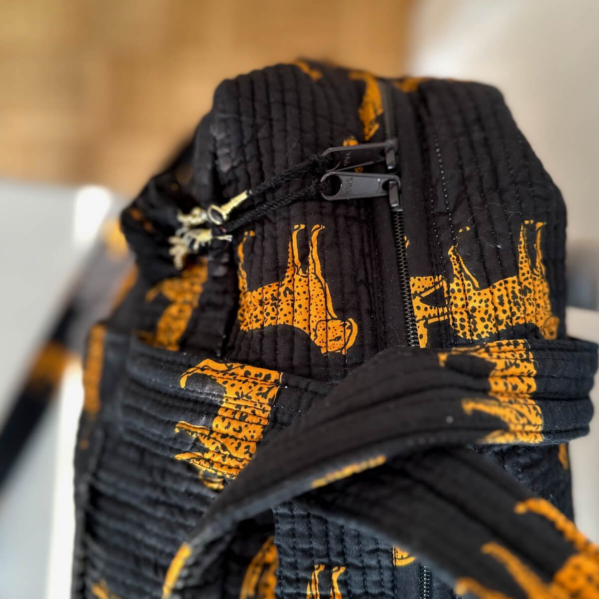 Grand sac de voyage "Léopard noir"