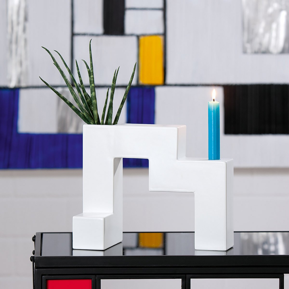 Vase bougeoir Patras, hauteur 23 cm