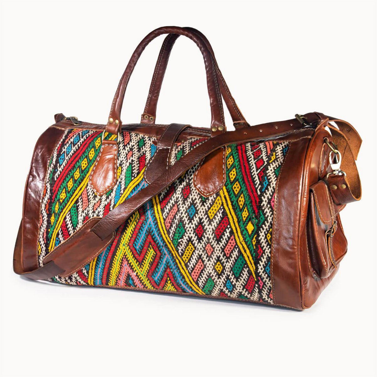 Sac en cuir 'Kilim X'