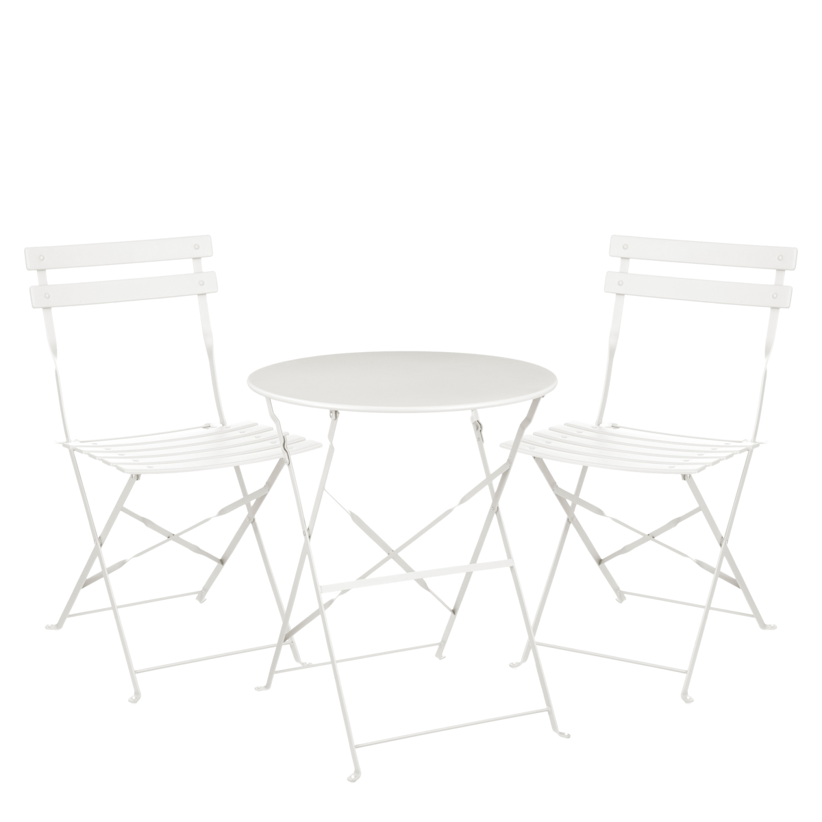 Ensemble Bistro Laurence - Lot de 3 - Métal - Blanc