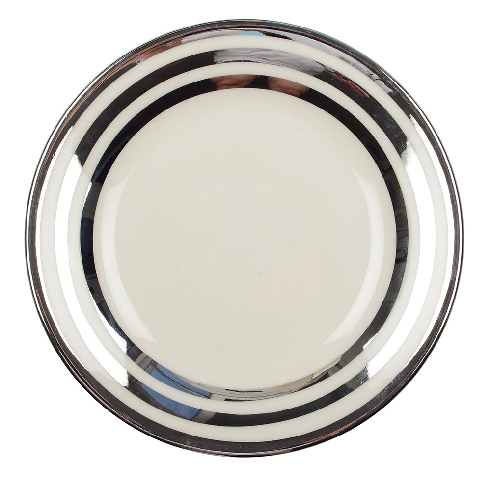 ASSIETTES A DESSERT TRIPLE FILET ARGENT 18CM