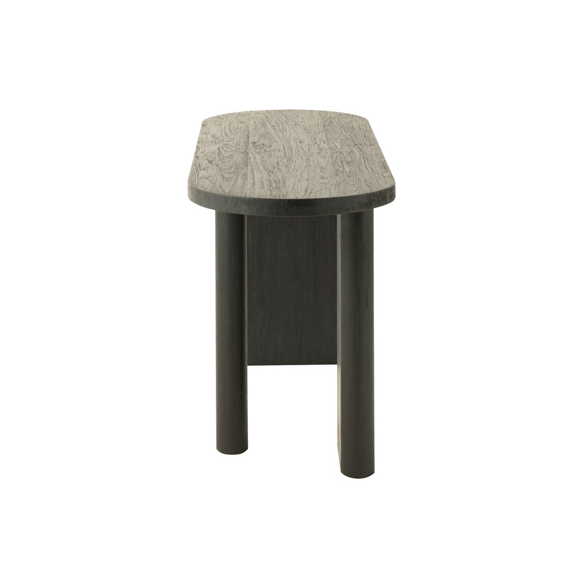 Table J-Line Teck - bois - noir
