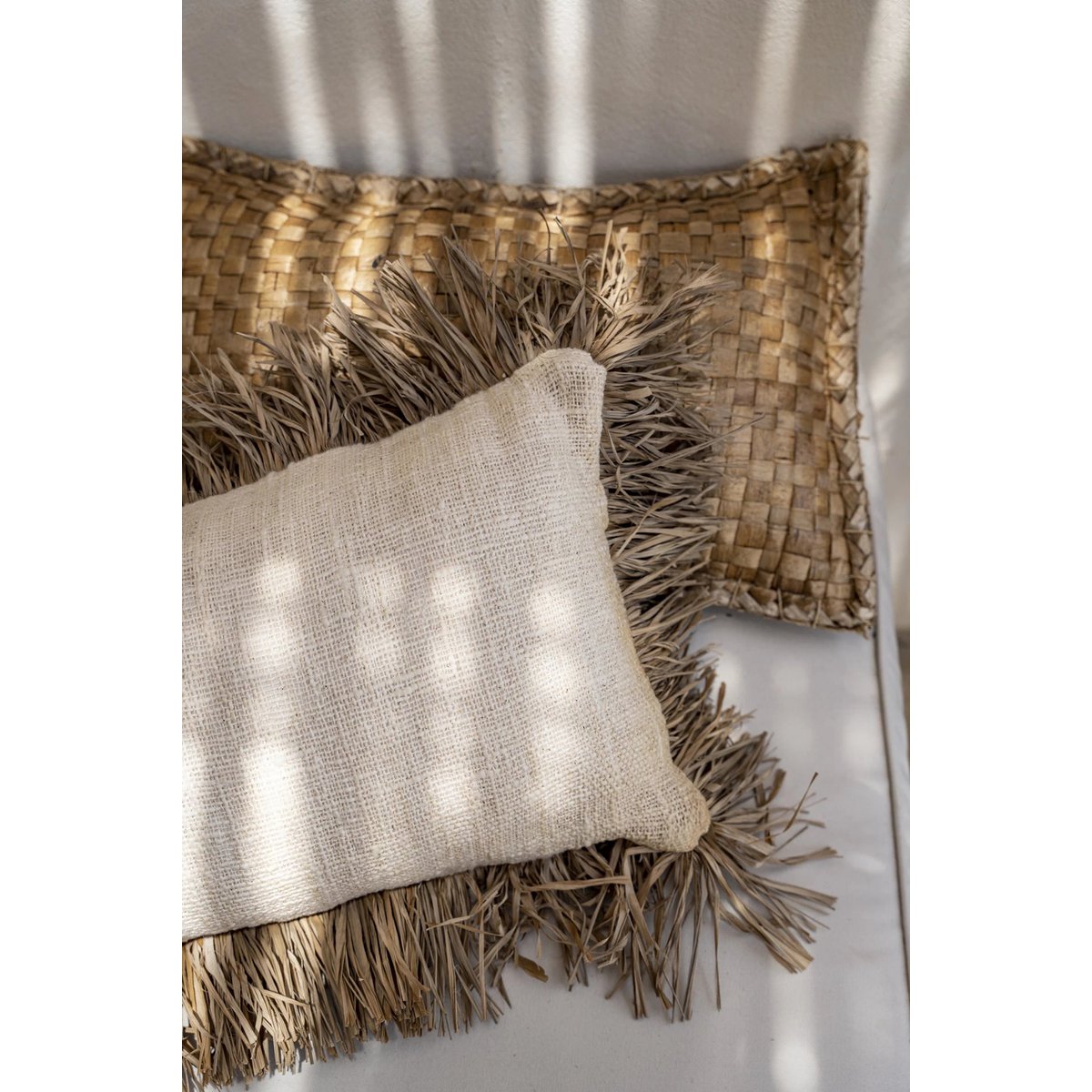 Housse de Coussin Saint Tropez - Blanc Naturel - 30x50