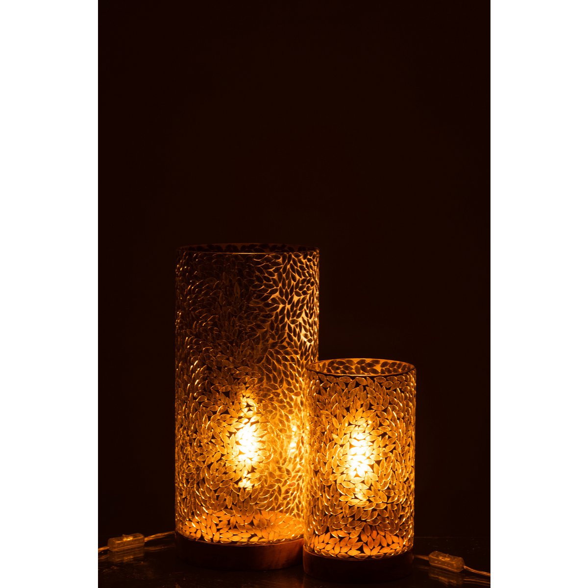 Lampe de table J-Line Mosaic - verre - vert - grand