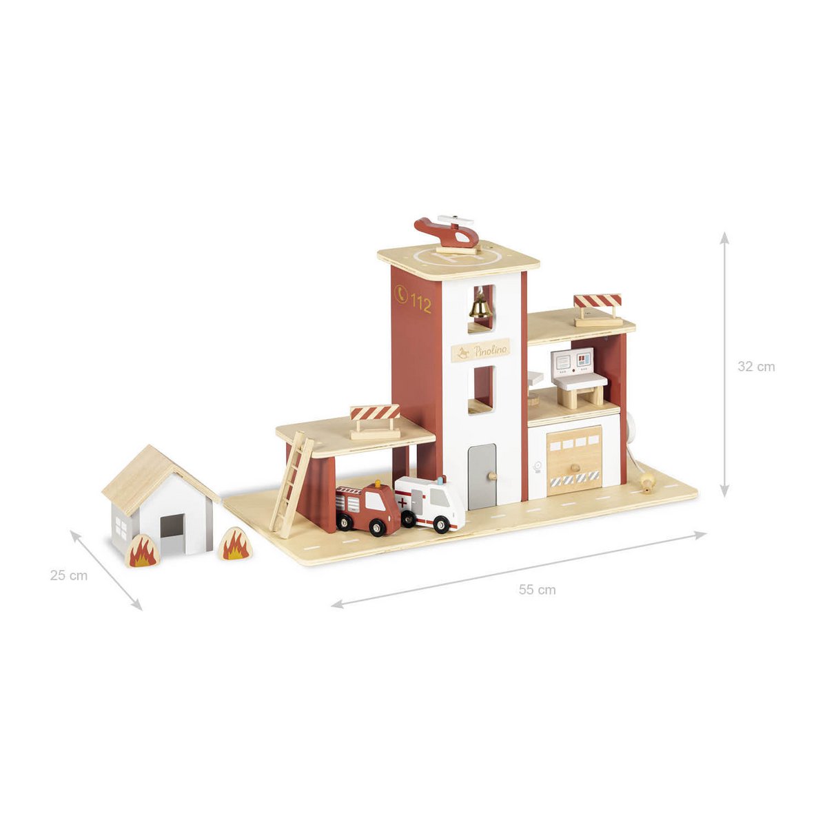 Caserne de pompiers 'Ben' incl. accessoires