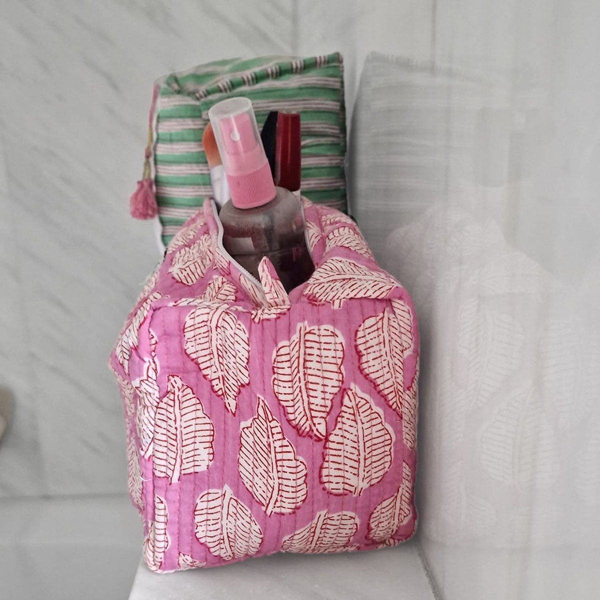 sac cosmétique fait main « P. Harleen »