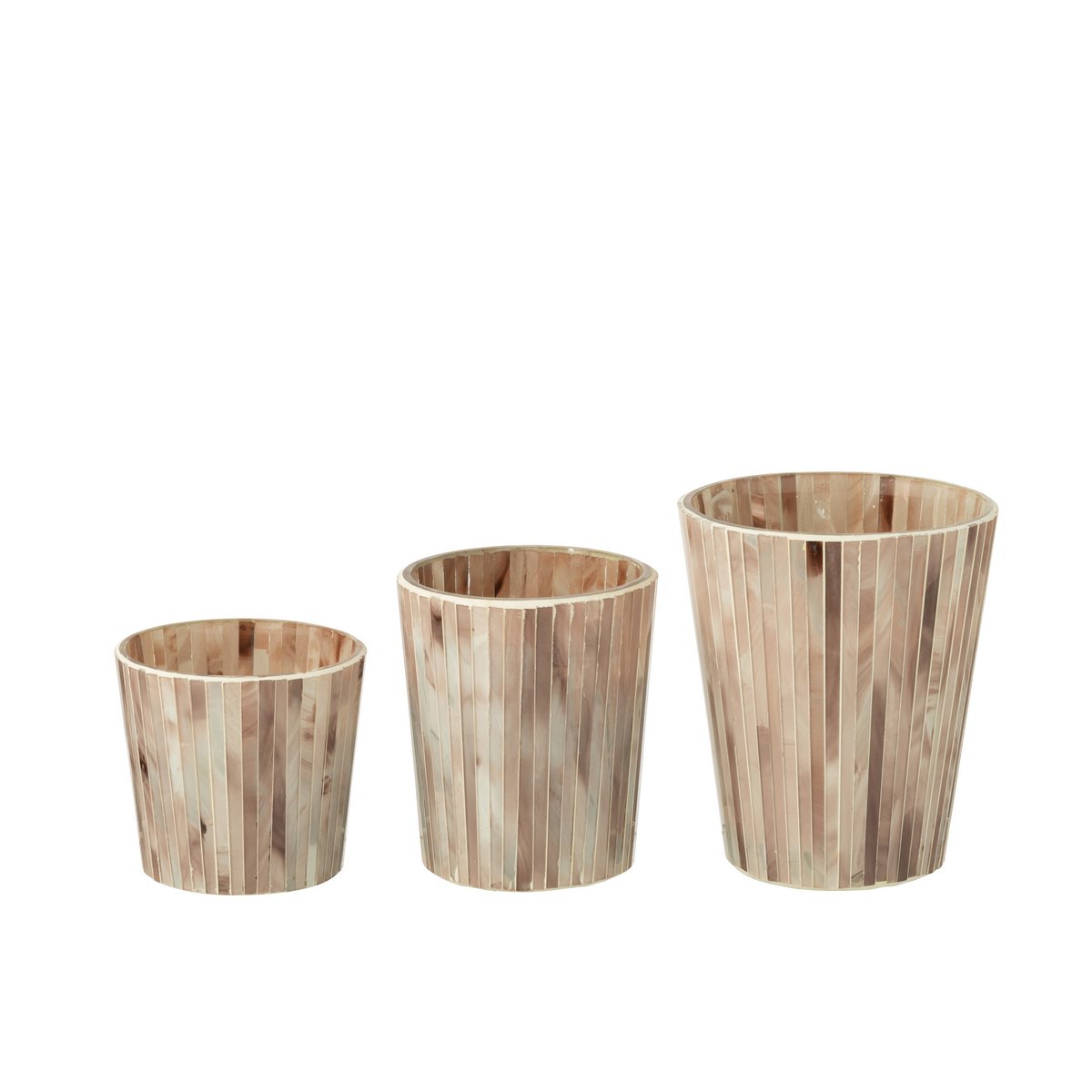 J-Line geurkaars Noa - Tender Rose - glas - roze - large - 75U
