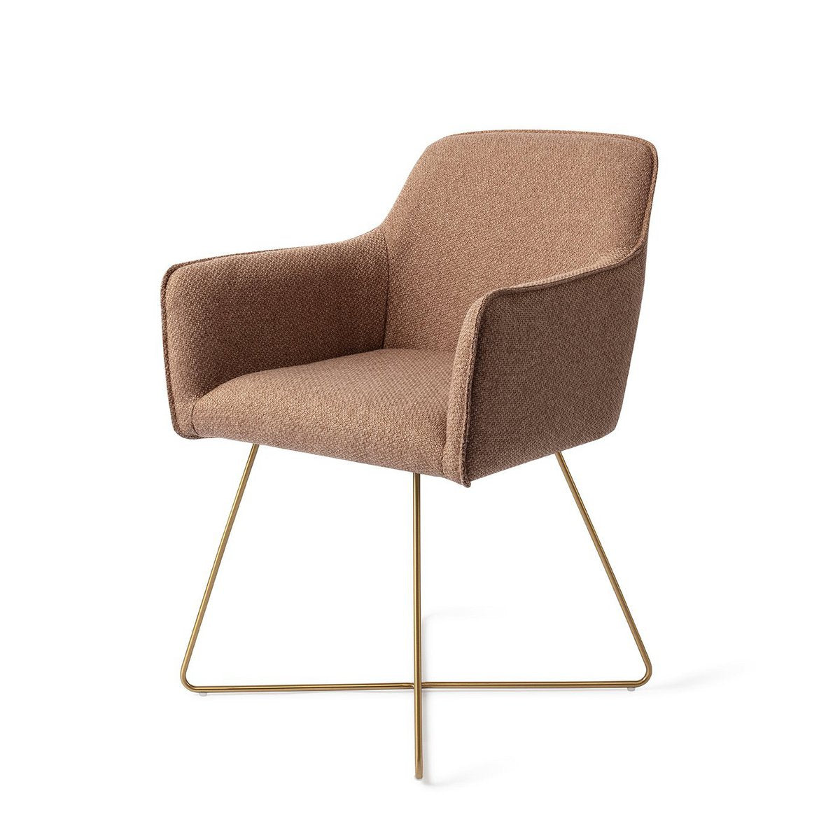 Jesper Home Hofu Chaise de salle à manger Croix Or