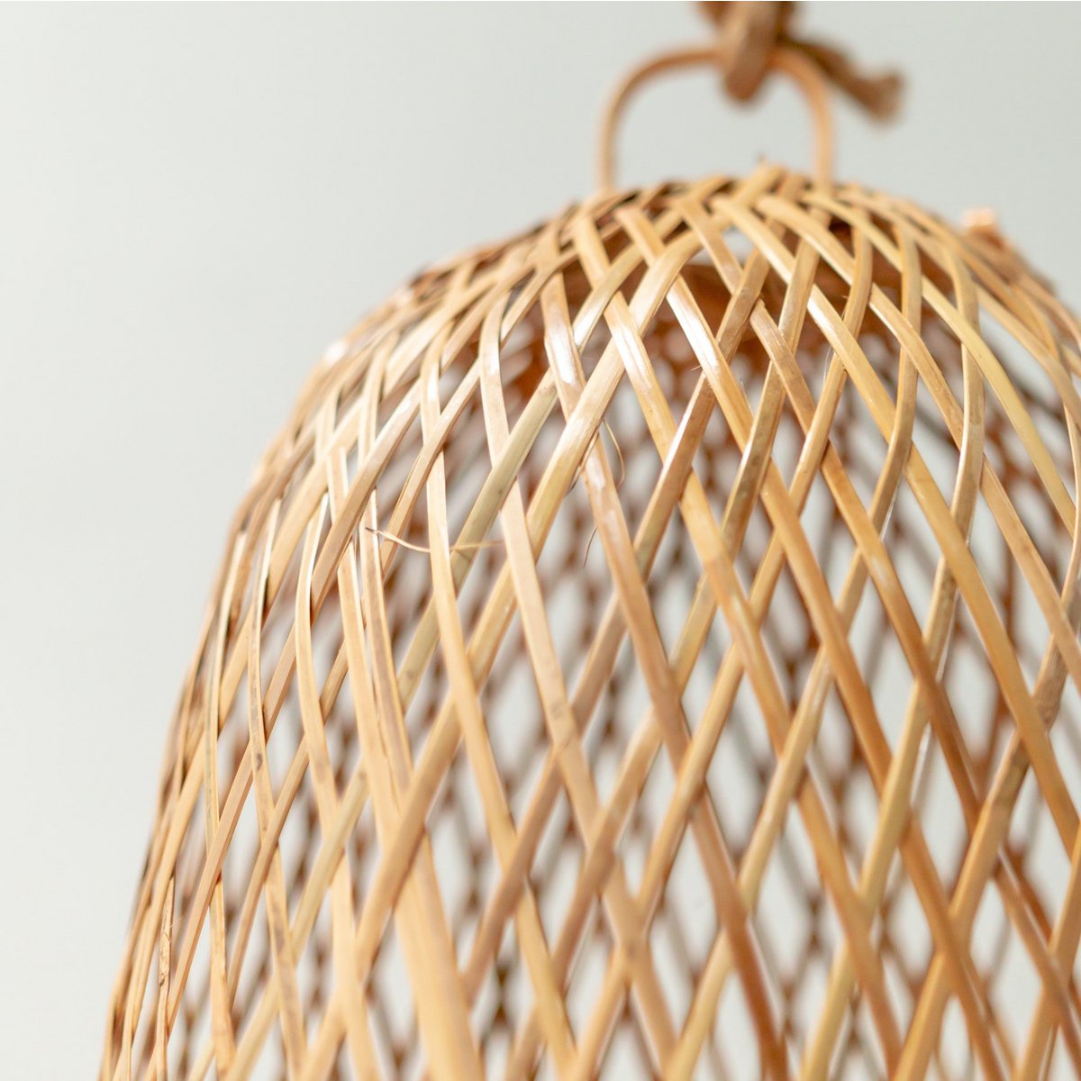 Lampe en bambou | Abat-jour naturel | Plafonnier Tissé CAMAYA