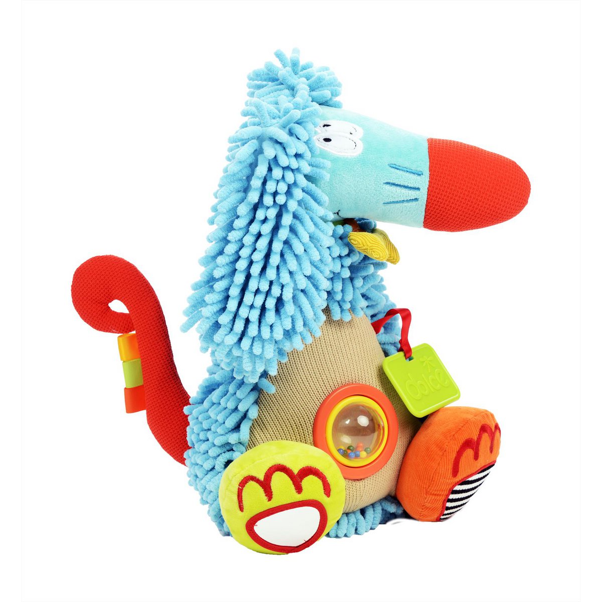 Dolce Classic peluche d'activité Lévrier Afghan Alphonse - 32 cm