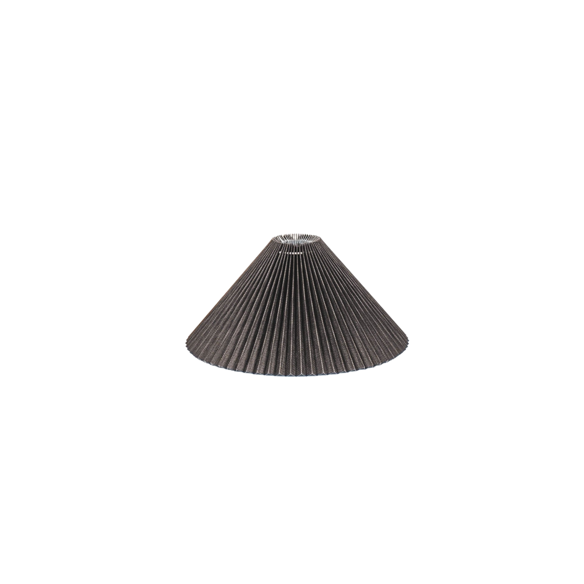 Abat-jour - Plissé - Polyester - Noir - 8x35x21cm
