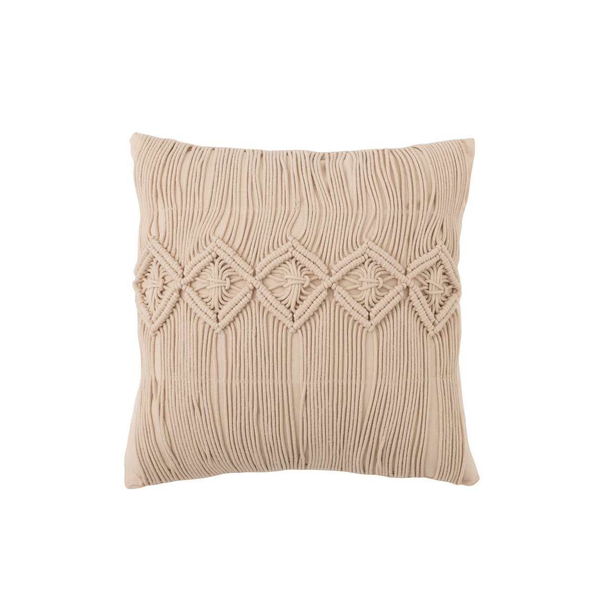 Coussin J-Line Cosy - coton - beige - grand