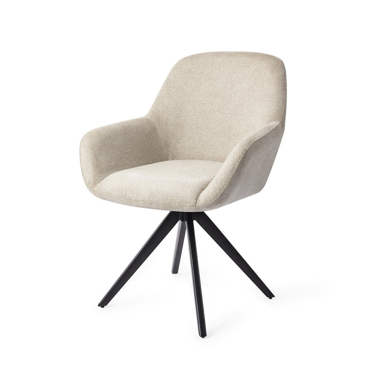Jesper Home Kushi Chaise de Salle à Manger Tourner Noir