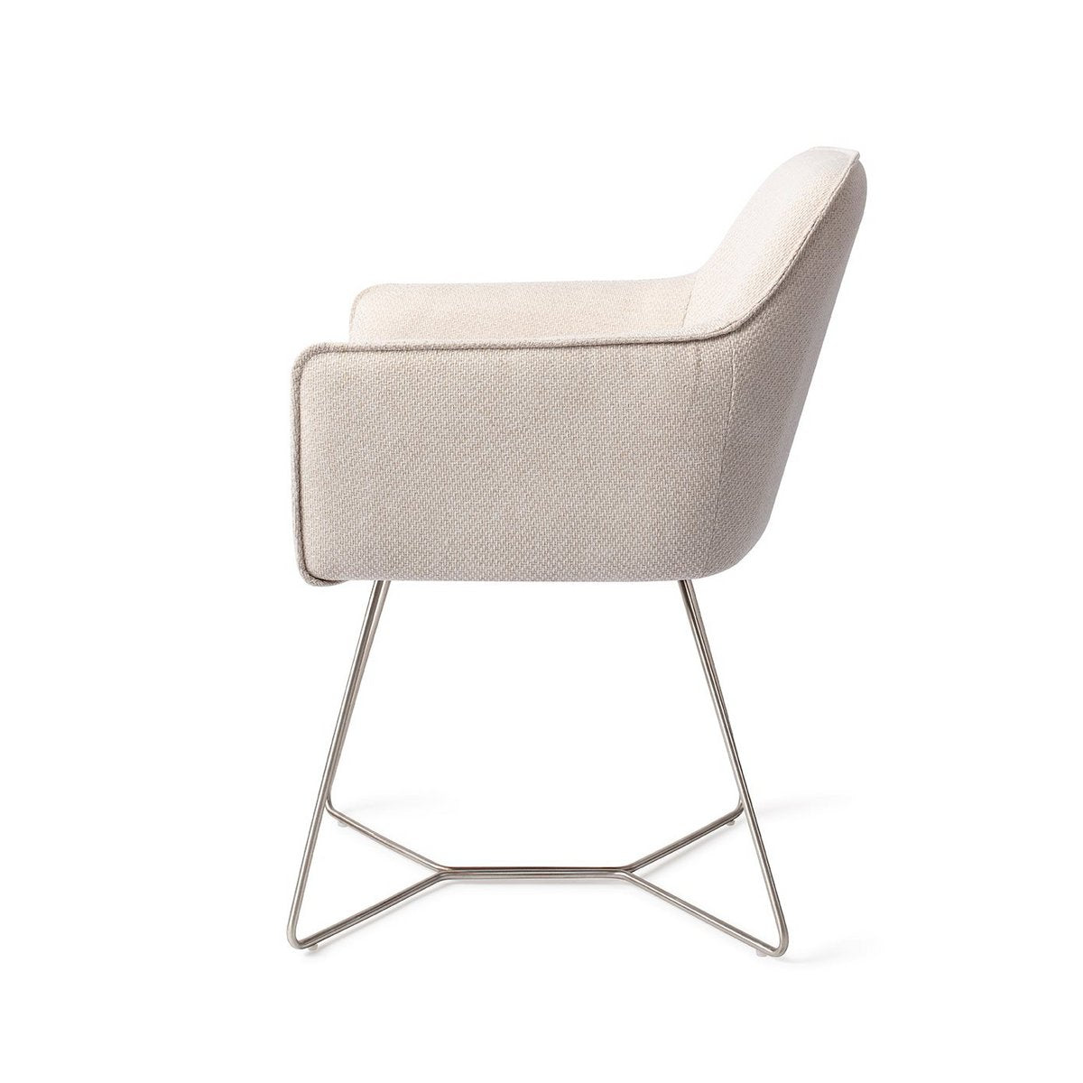 Jesper Home Hofu Chaise de salle à manger Beehive Acier