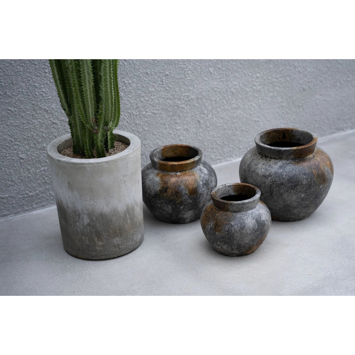 Le Vase Funky - Gris Antique - L