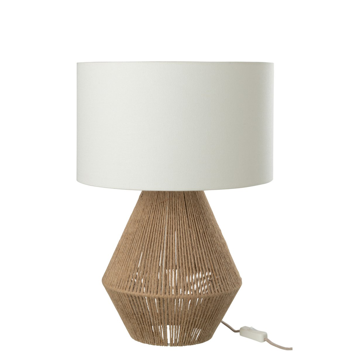 J-Line Lampe de Table String Jute Naturel