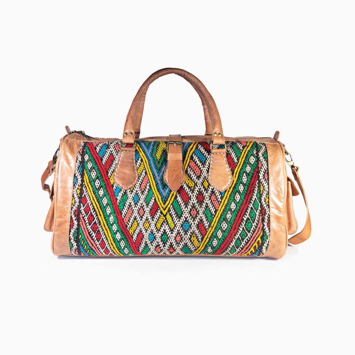 Sac en cuir, Kilim S (naturel)