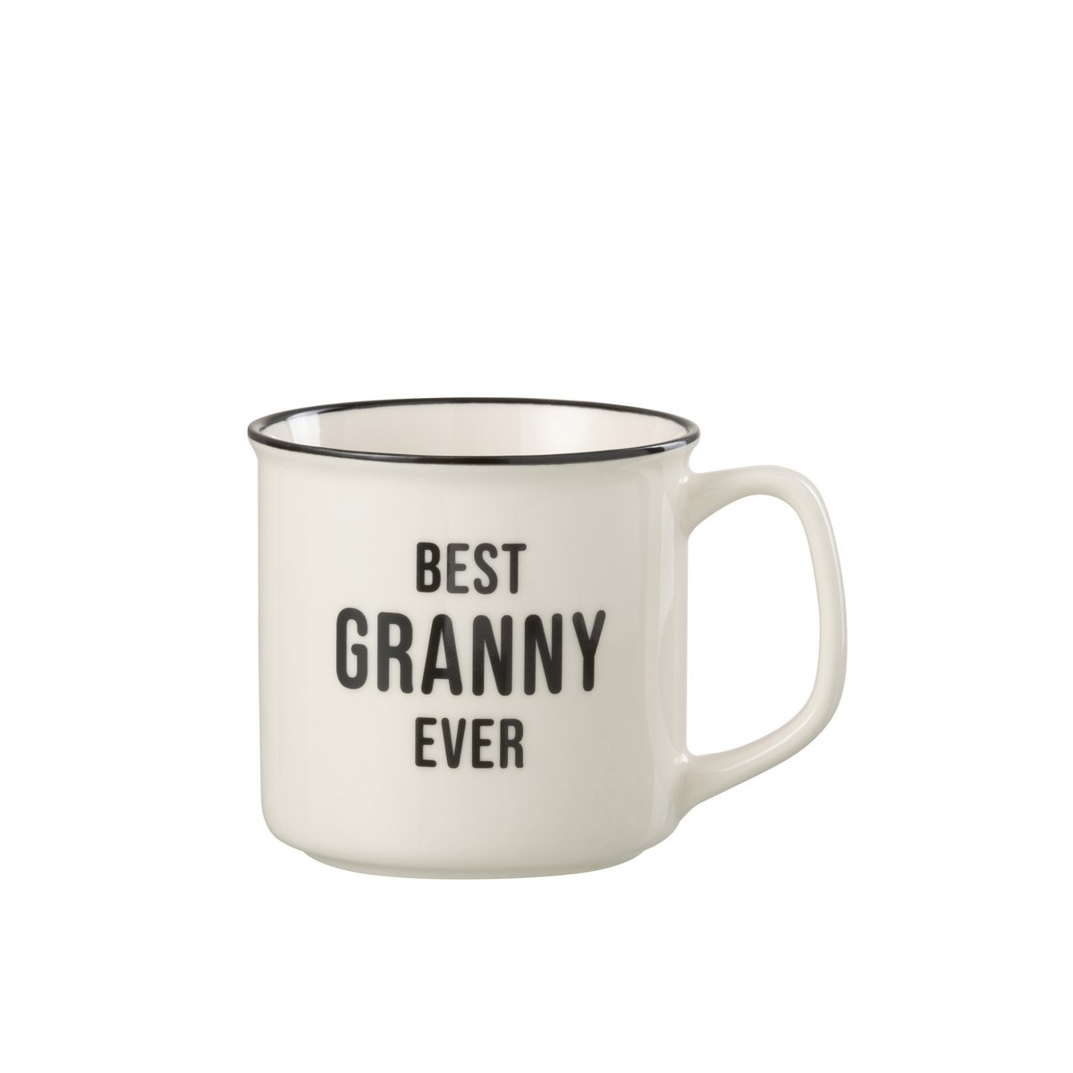 J-Line Sac Message Best Granny Porcelaine Blanc / Noir