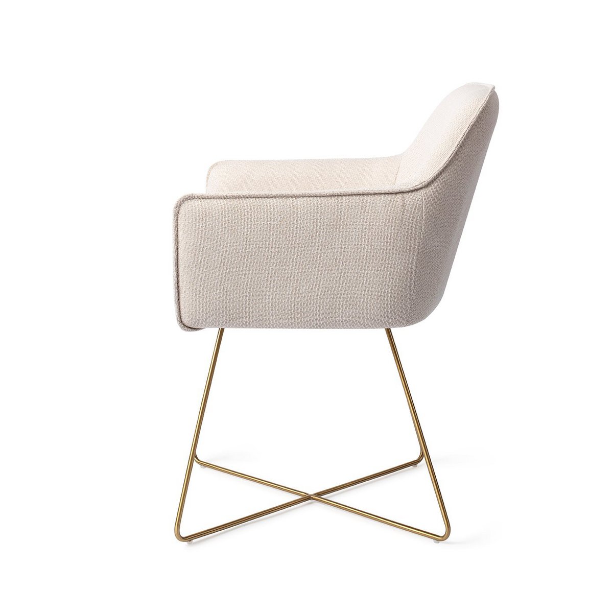 Jesper Home Hofu Chaise de salle à manger Croix Or