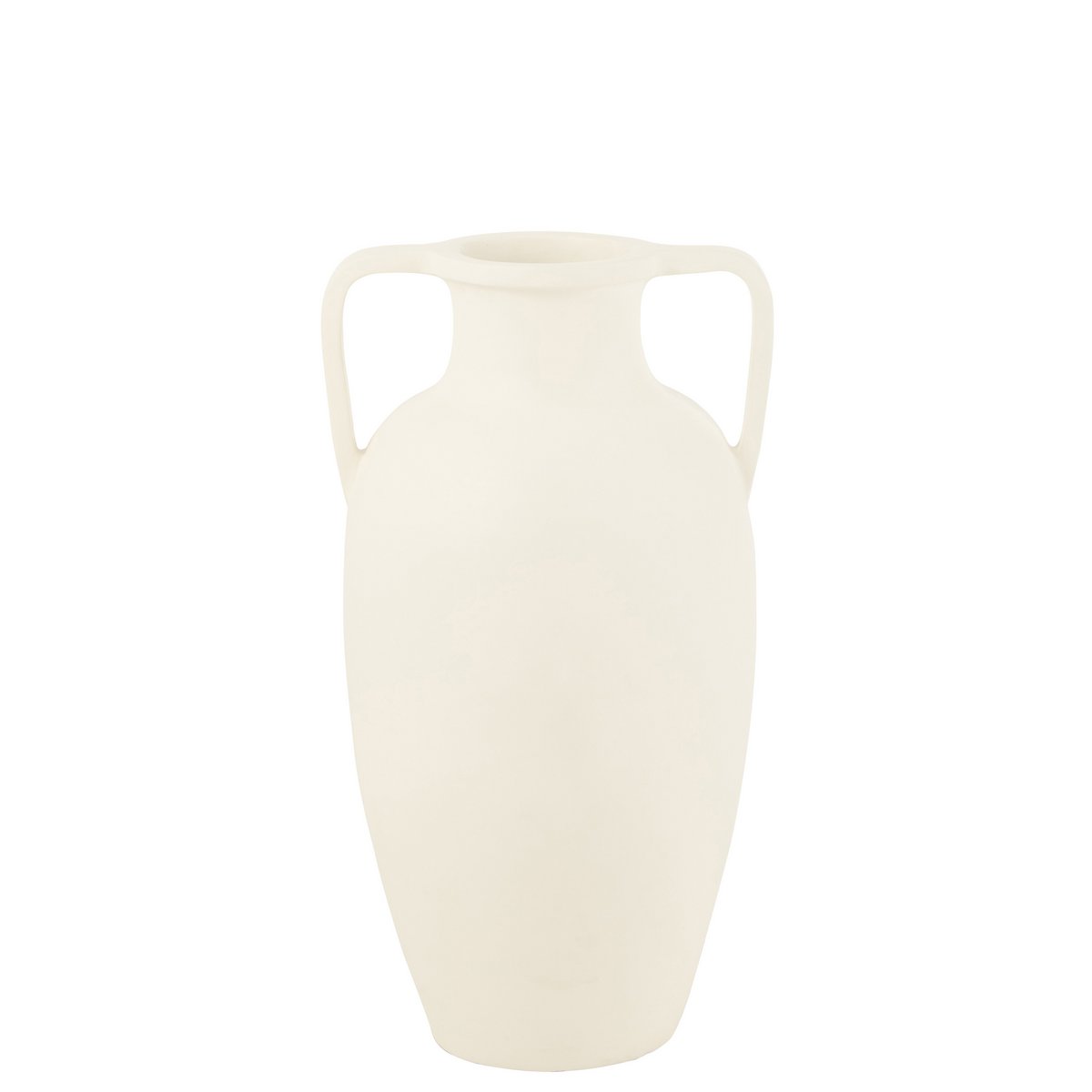 J-Line Vase 2 Bras Terre Cuite Blanc Large - 66,00 cm de haut