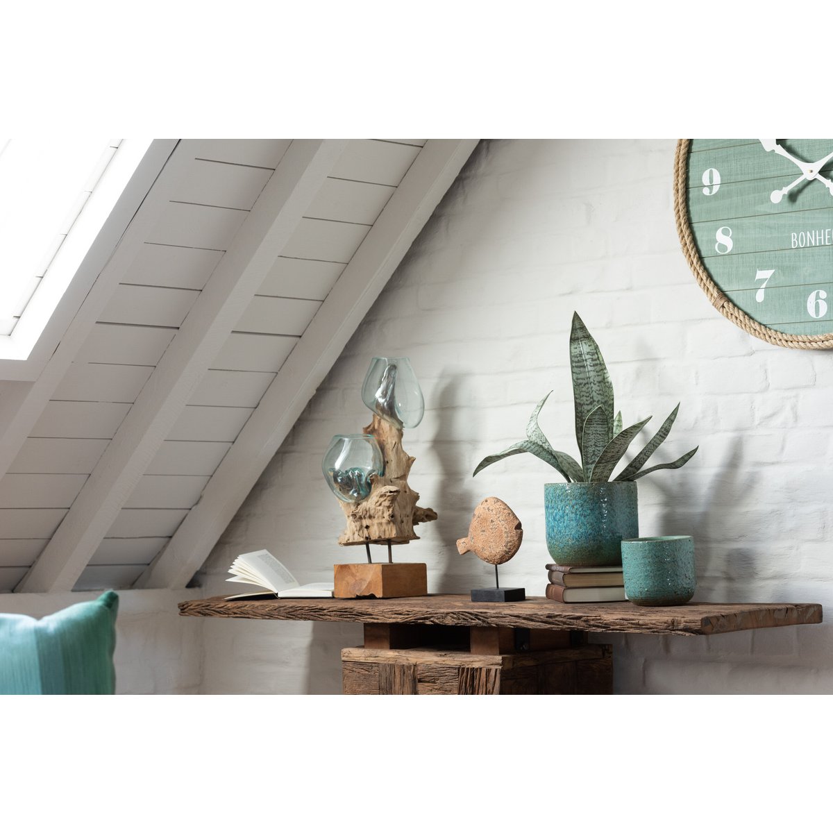Console J-Line Woody Hout Naturel