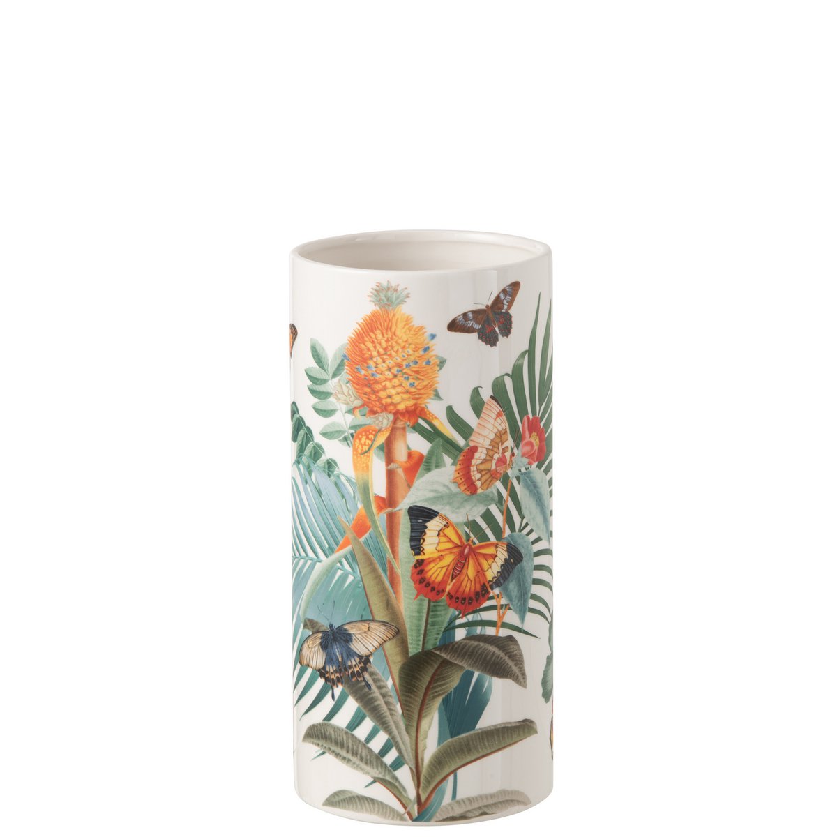 J-Line Vase Papillons Dolomite Mix Petit