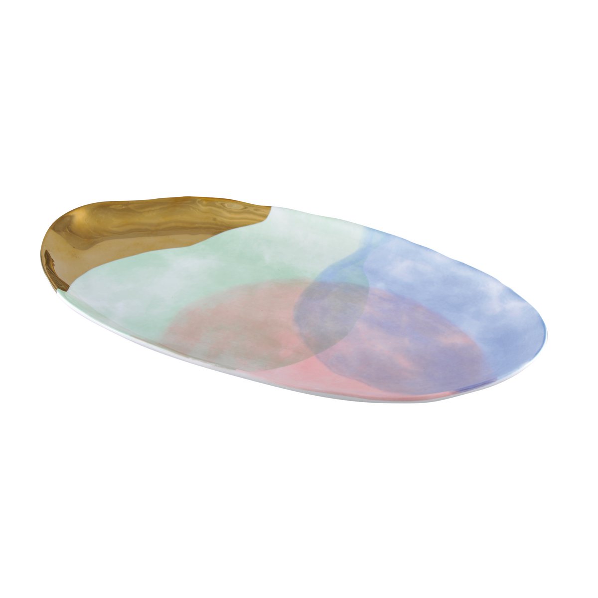 PLAT OVALE TRICOLORE-PARADISE