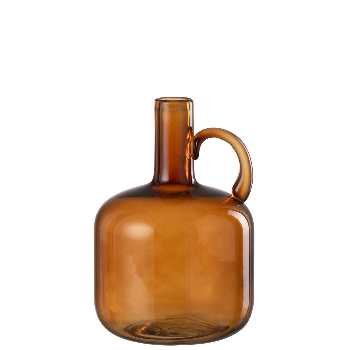 J-Line Vase 1 Anse Verre Marron