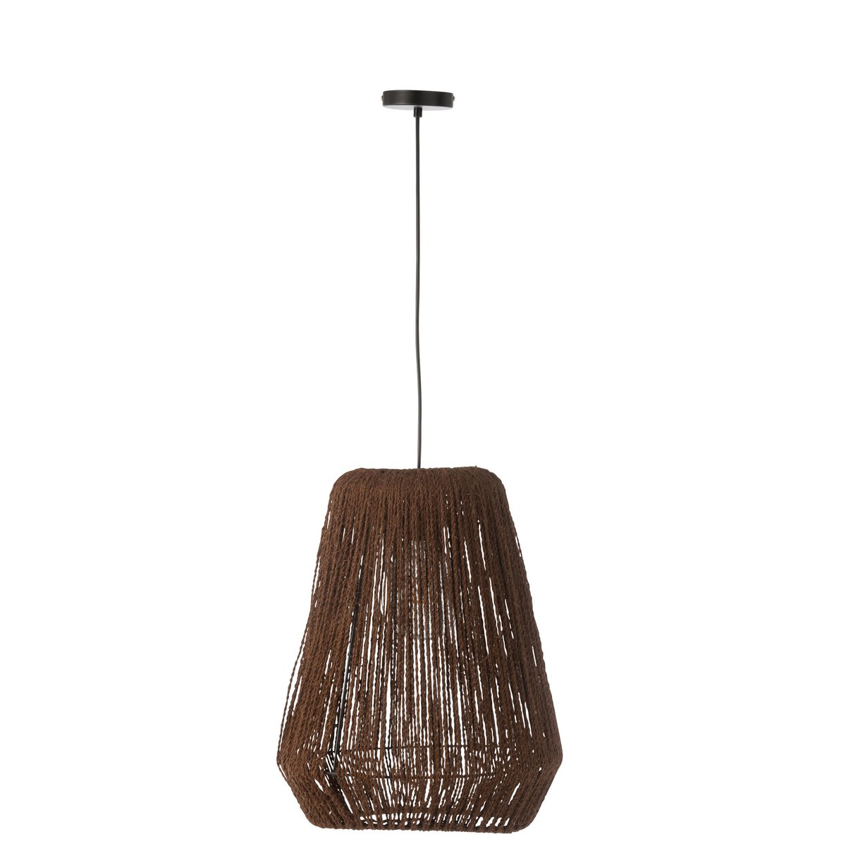 J-line suspendue tresse métal / palmier noir grand rivière rustique