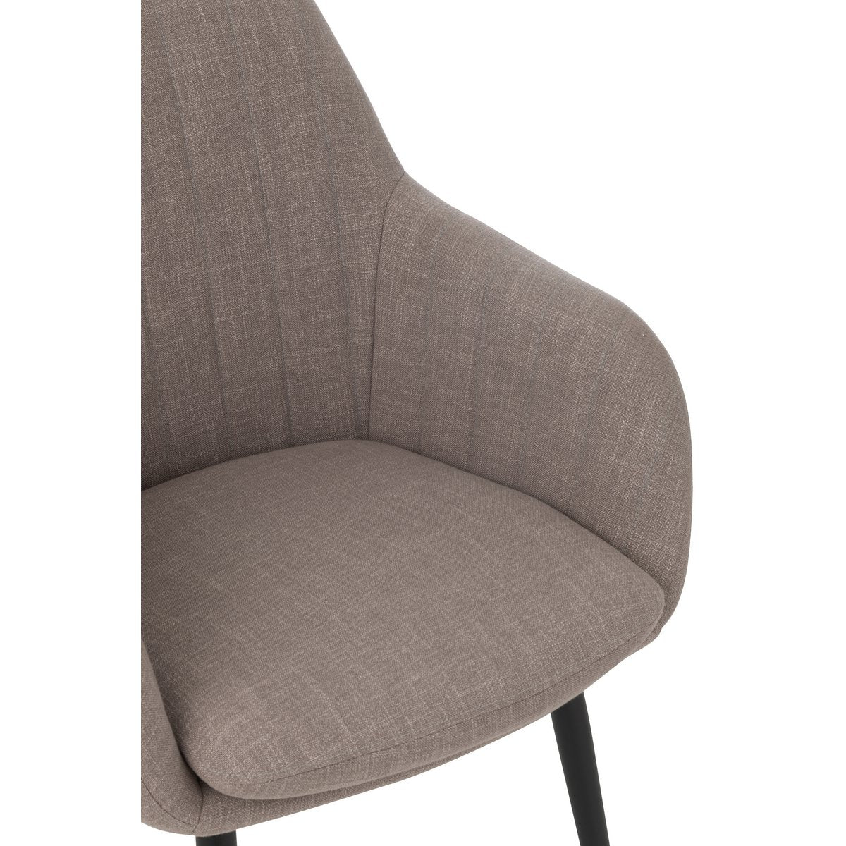 J-Line Chaise Miles Acier/Mousse Taupe
