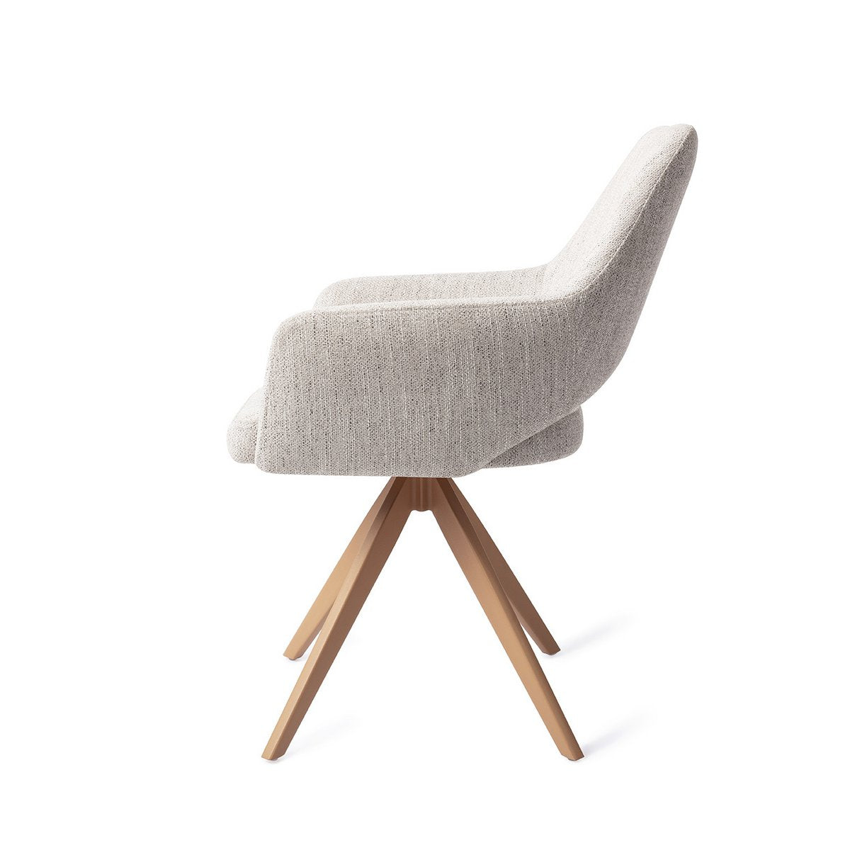 Jesper Home Yanai Chaise de salle à manger Turn Peach