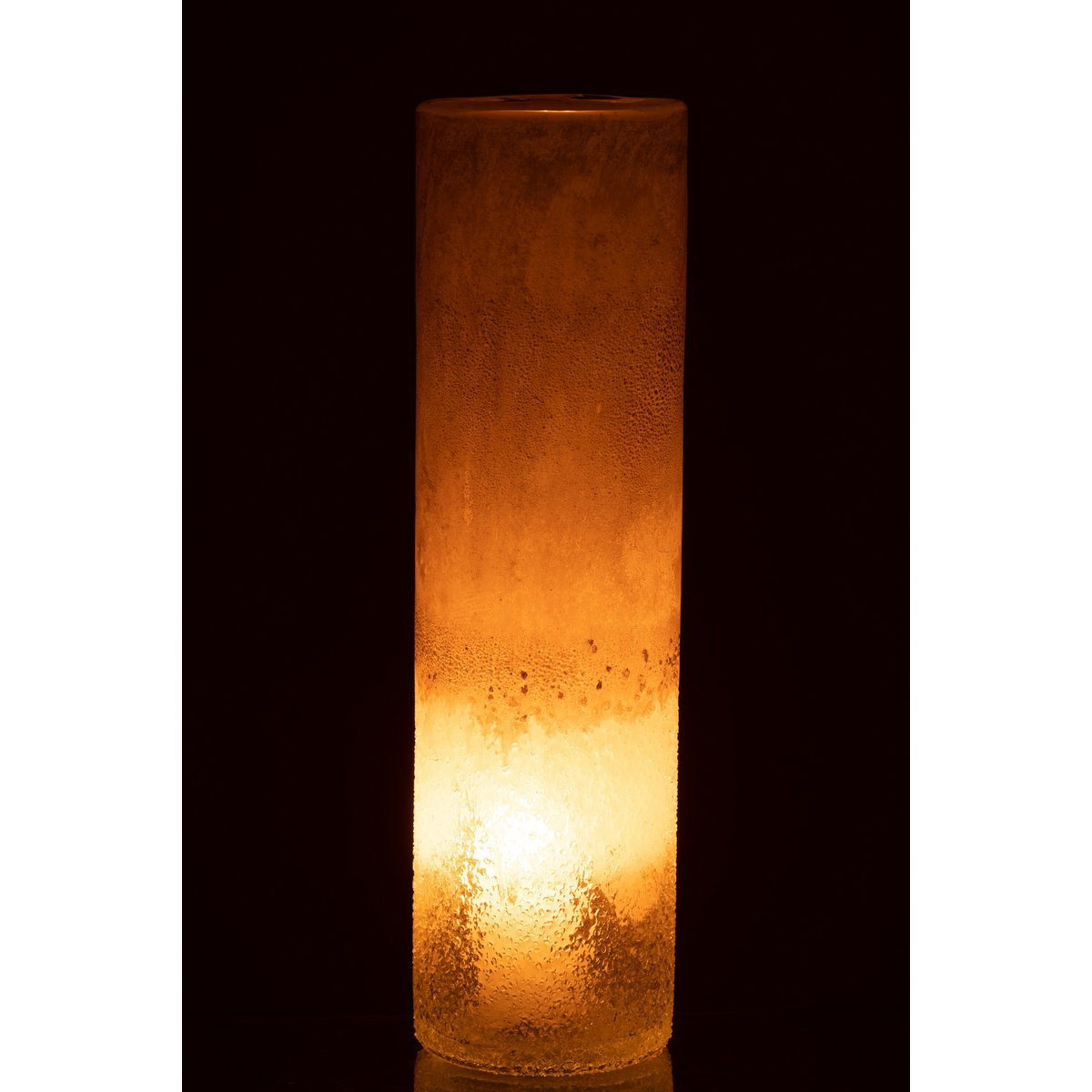 Vase J-Line Cylindre - verre - beige - grand