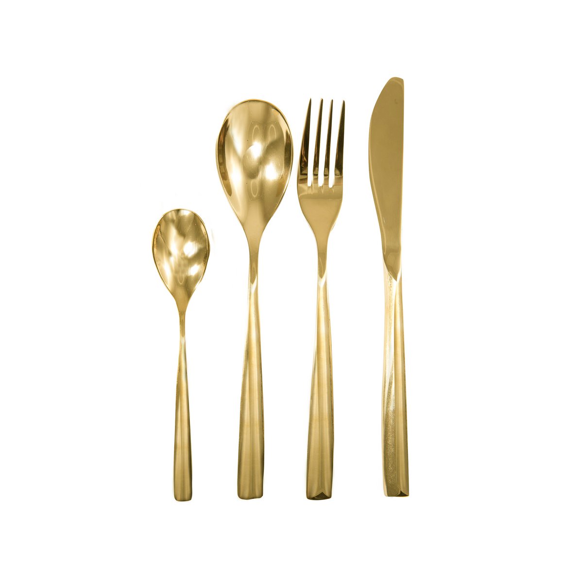 MENAGERE 24 PIECES DORE