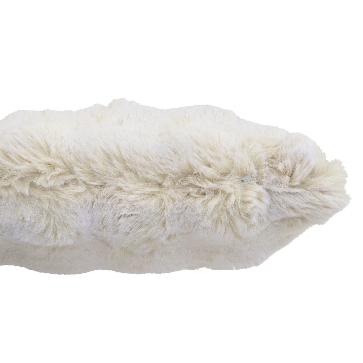 J-Line Coussin Wave Polyester Ivoire