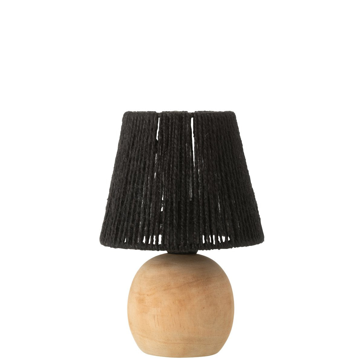 J-Line Lampe LED Bois/Métal Noir