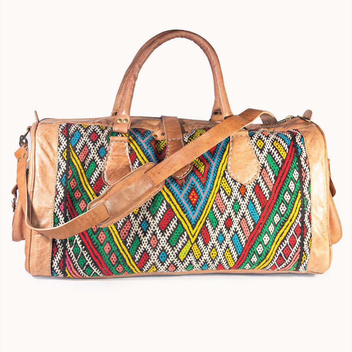 Sac en cuir 'Kilim X'
