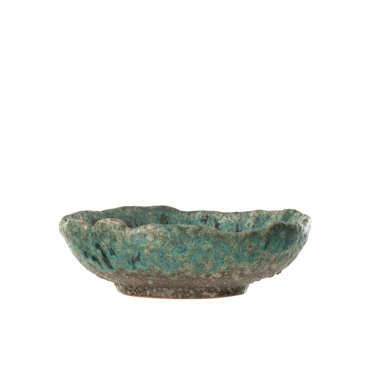 Plateau J-Line Decorative Naga Ceramic Azure / Brown Medium