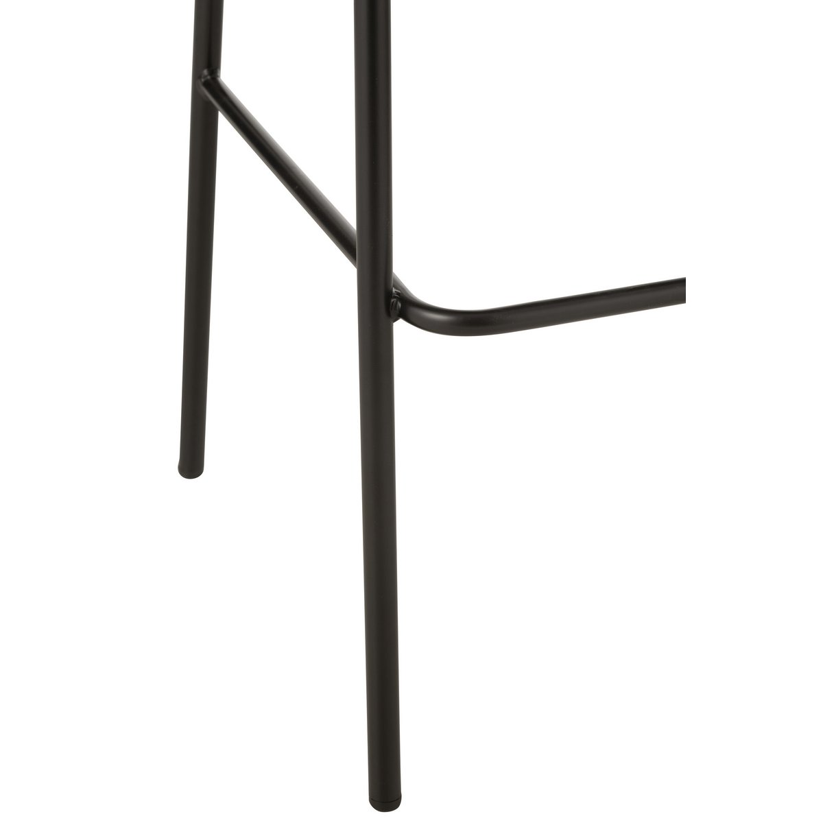 J-Line Tabouret de bar Lone Contreplaqué/Métal Naturel/Beige