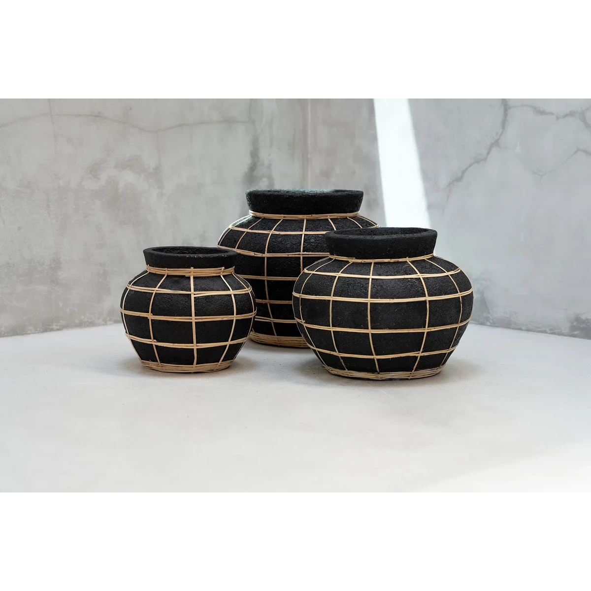 Vase Le Ventre - Noir Naturel - L