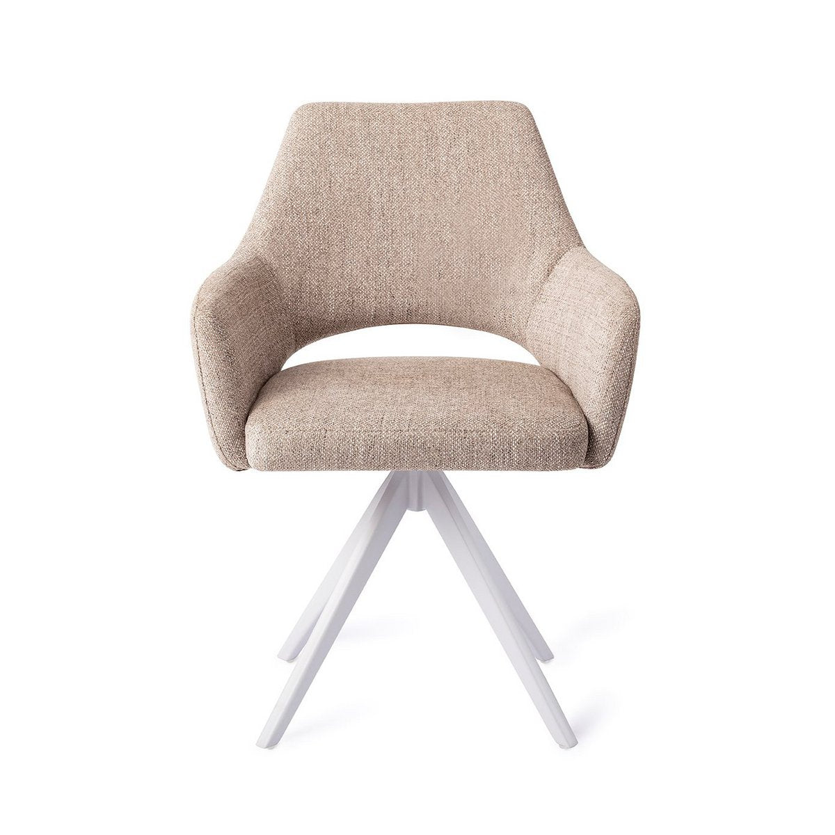 Jesper Home Yanai Chaise de Salle à Manger Tourner Blanc