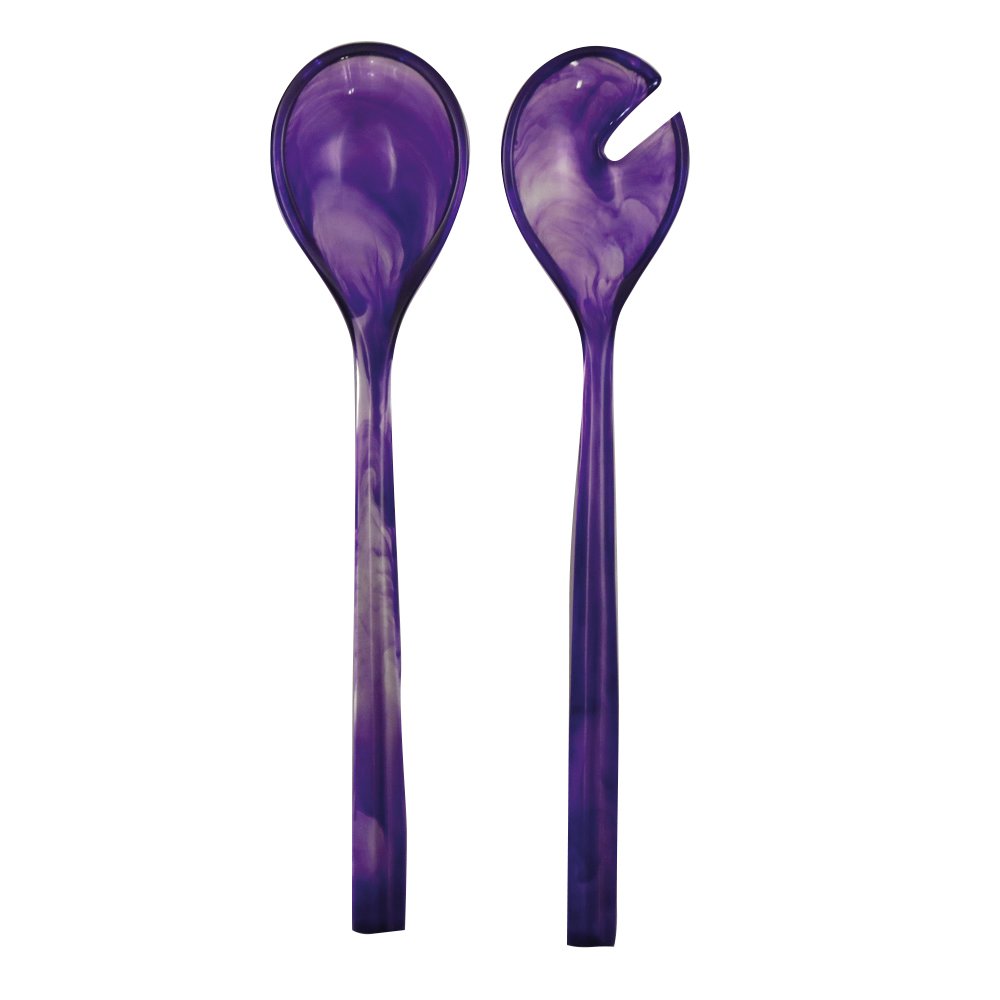 COUVERTS A SALADE EN RESINE VIOLET